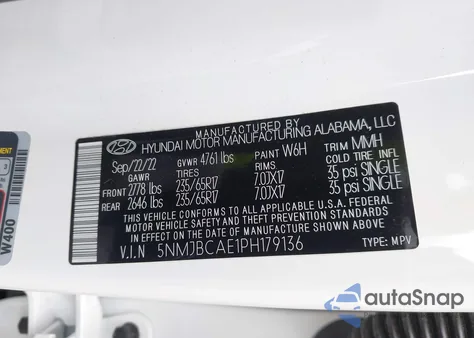 2023 Hyundai Tucson Sel from USA, damaged, VIN 5NMJBCAE1PH179136